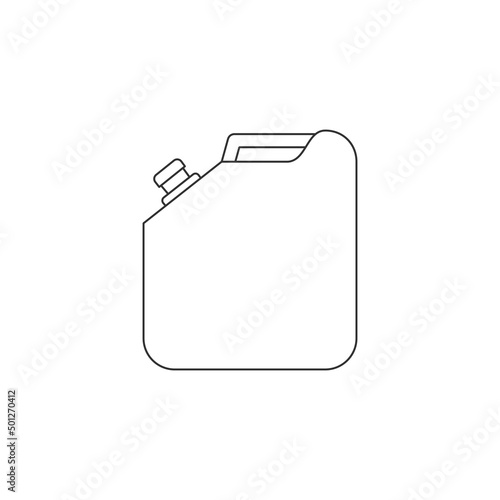 Jerry can vector clip art icon vector illustration