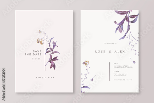 Vintage Wedding Invitation Template