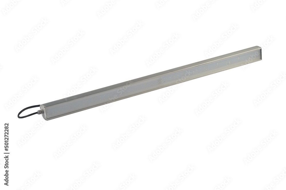 LED lamp for non-residential and public spaces on a white isolated background. Power saving LED lamp for non-residential and public spaces on a white isolated background. Power saving