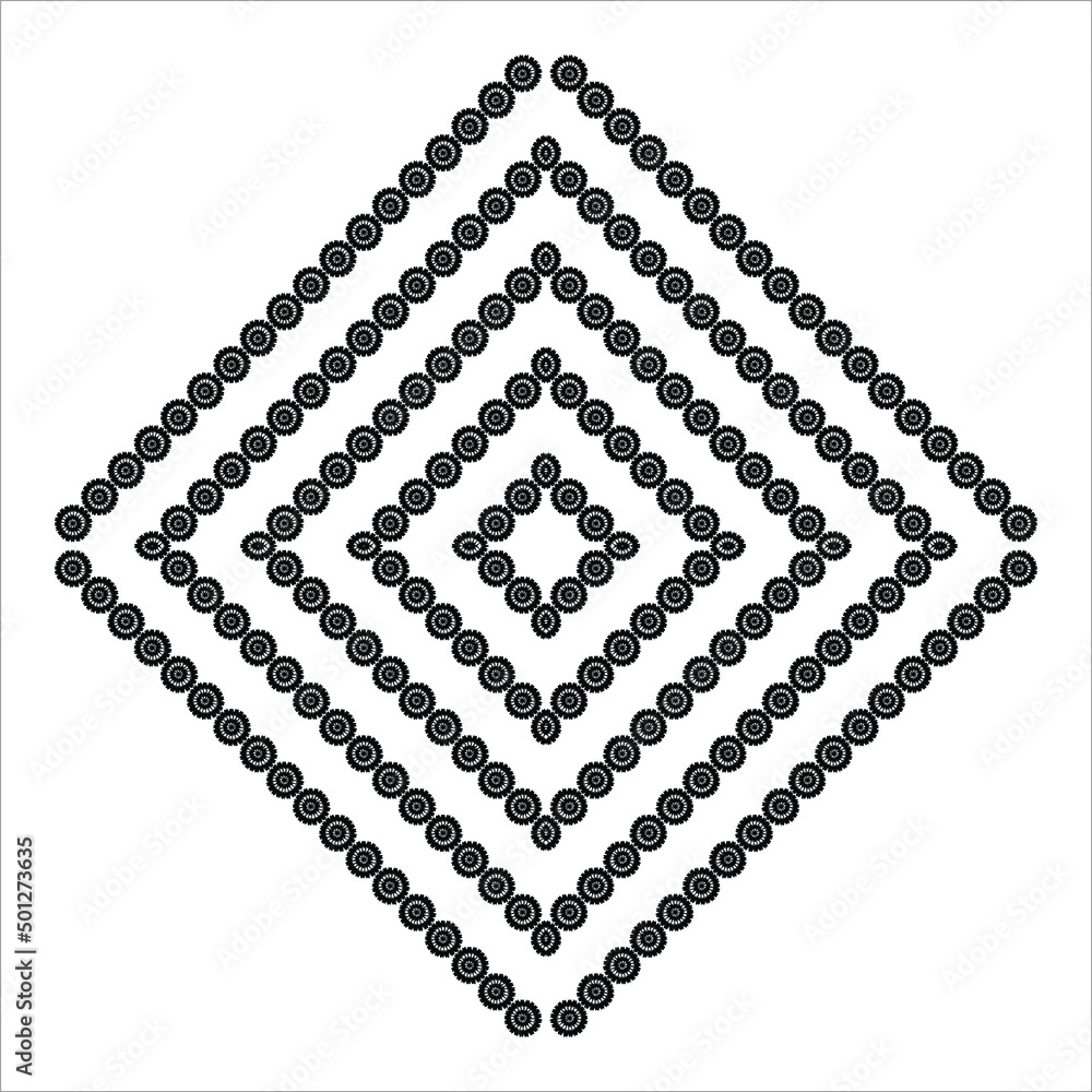 Flower Seamless Motifs Pattern. Vector Illustration Flower Seamless Motifs Pattern. Vector Illustration