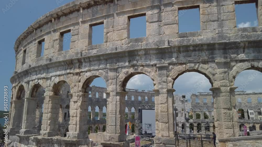 The Roman Amphitheatre, or Arena in Pula, Croatia The Roman Amphitheatre, or Arena in Pula, Croatia