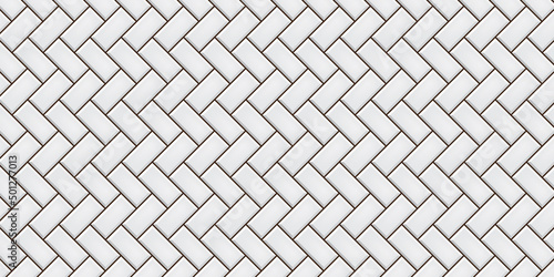 White ceramic tiles texture vector illustration