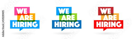 We are hiring