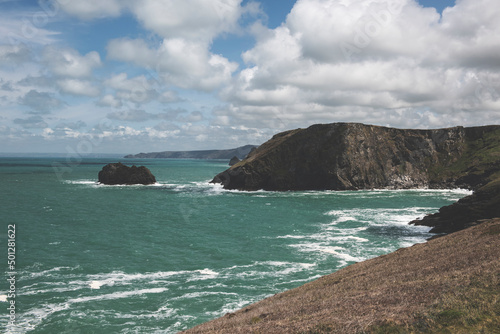 Tintagel, Cornwall, UK Coastline