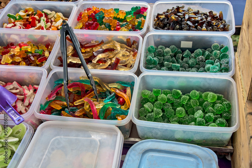 Various jelly soft candies