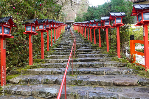 Kifune shrine in Kyoto  Japan