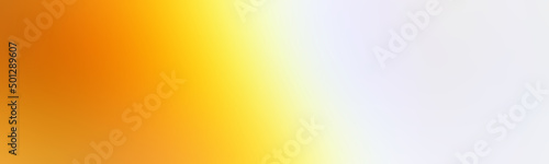 Wide smooth blend banner template smoky white. Tint abstract texture deep orange yellow. Gradient paper texture for design background.
