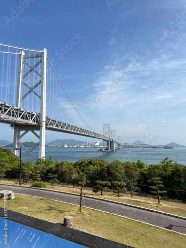 bridge over the river and sky