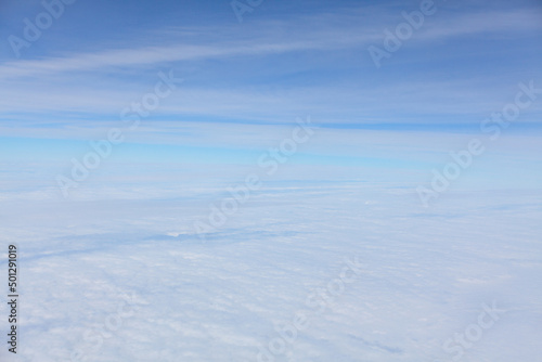 Water Vapor in Stratosphere . High Level White Clouds 