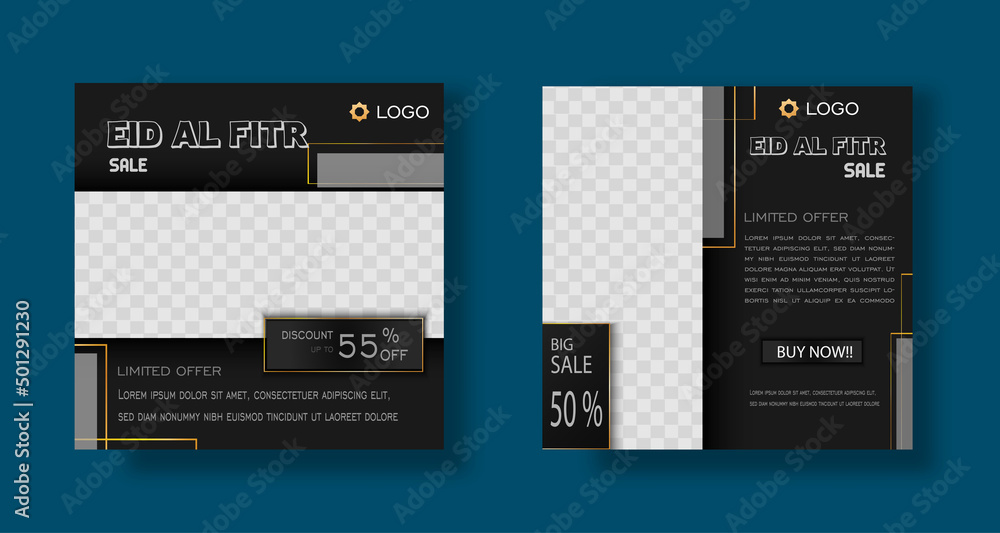 Ramadan Sales Banner Promotion Template. Suitable for Web Post Templates and Social Media Promotions for Ramadan, Islamic, etc