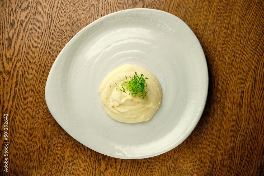 Risotto on a white restaurant plate Risotto on a white restaurant plate