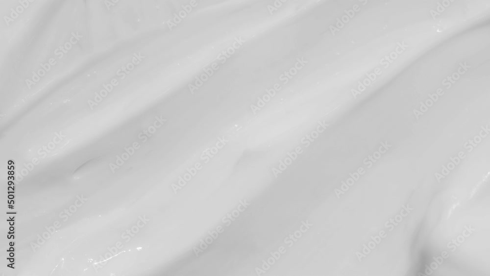 Vidéo Stock White cream, shampoo texture, sunscreen cosmetic smear ...