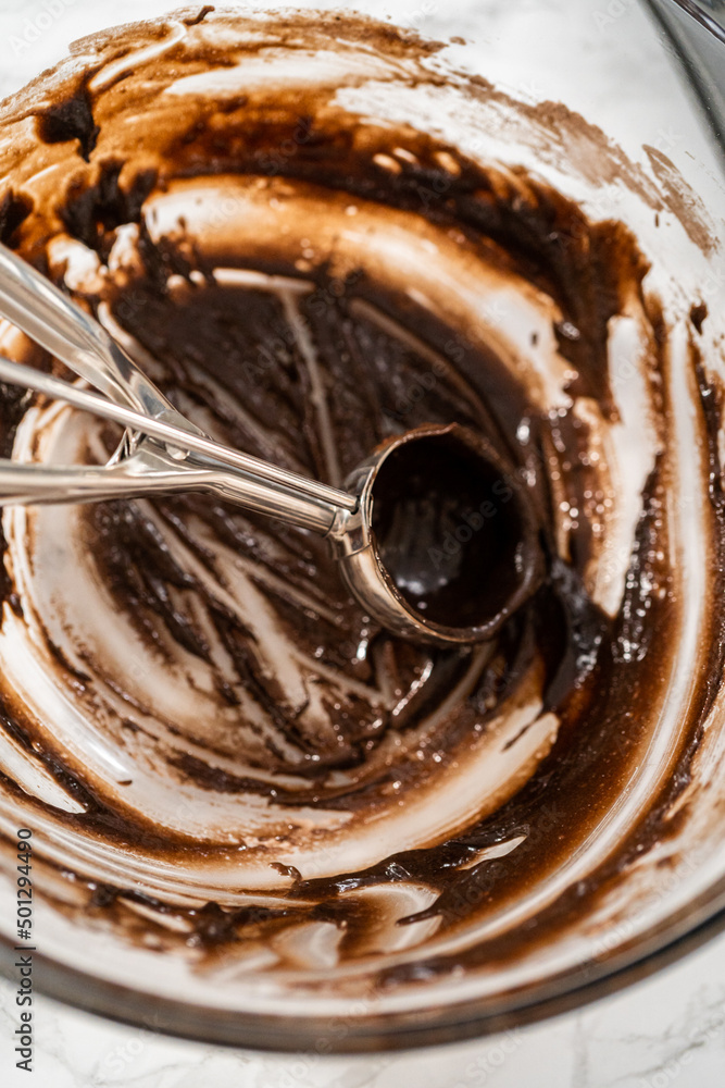 Fototapeta premium Chocolate peppermint cupcakes