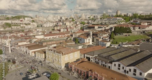 Above cais de Gaia, with a view to heart of the historic area of Vila Nova de Gaia. Porto district, Portugal. photo