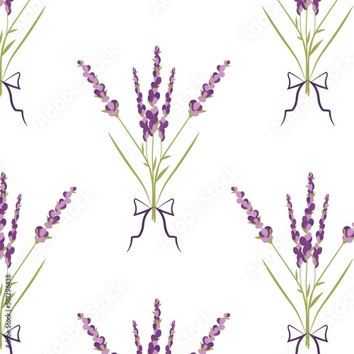 Web Pattern Floral. Bouquet of lavender.