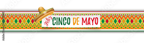 Cinco De Mayo Right Ornaments Headline Sticker