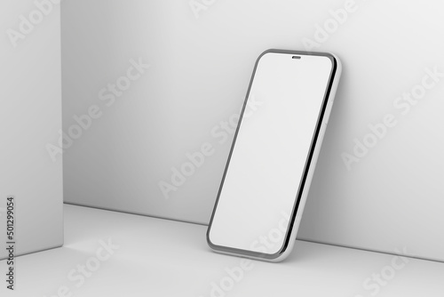 Mobile mockup on white color background