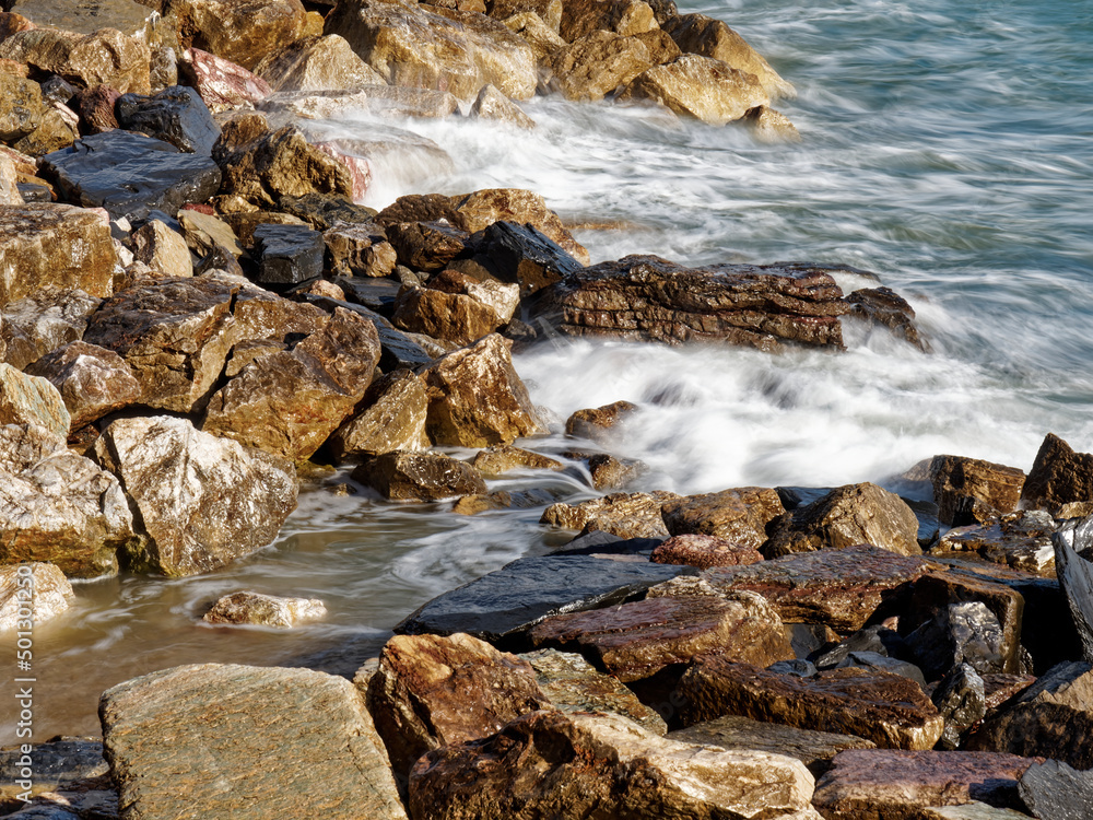 Long exposure of meditteranean sea Long exposure of meditteranean sea