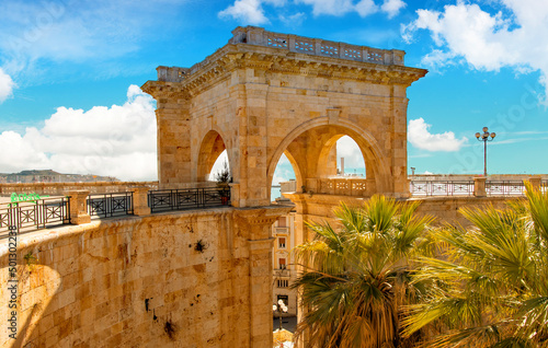 Bastione Saint Remy, old town of Cagliari - the capital of the Italian island of Sardinia