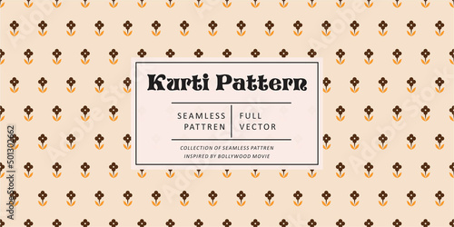 Design pattern of a modern indian kurti photo