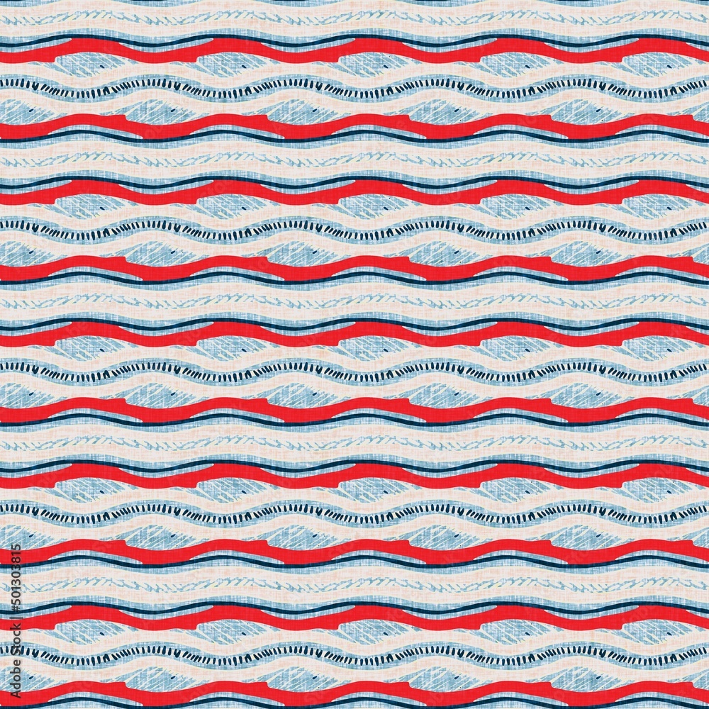Indigo blue horizontal broken stripe nautical seamless pattern. Modern marine line striped sailor print. Classic nantucket fabric textile style. Summer maritime decor. Preppy masculine fashion print Indigo blue horizontal broken stripe nautical seamless pattern. Modern marine line striped sailor print. Classic nantucket fabric textile style. Summer maritime decor. Preppy masculine fashion print