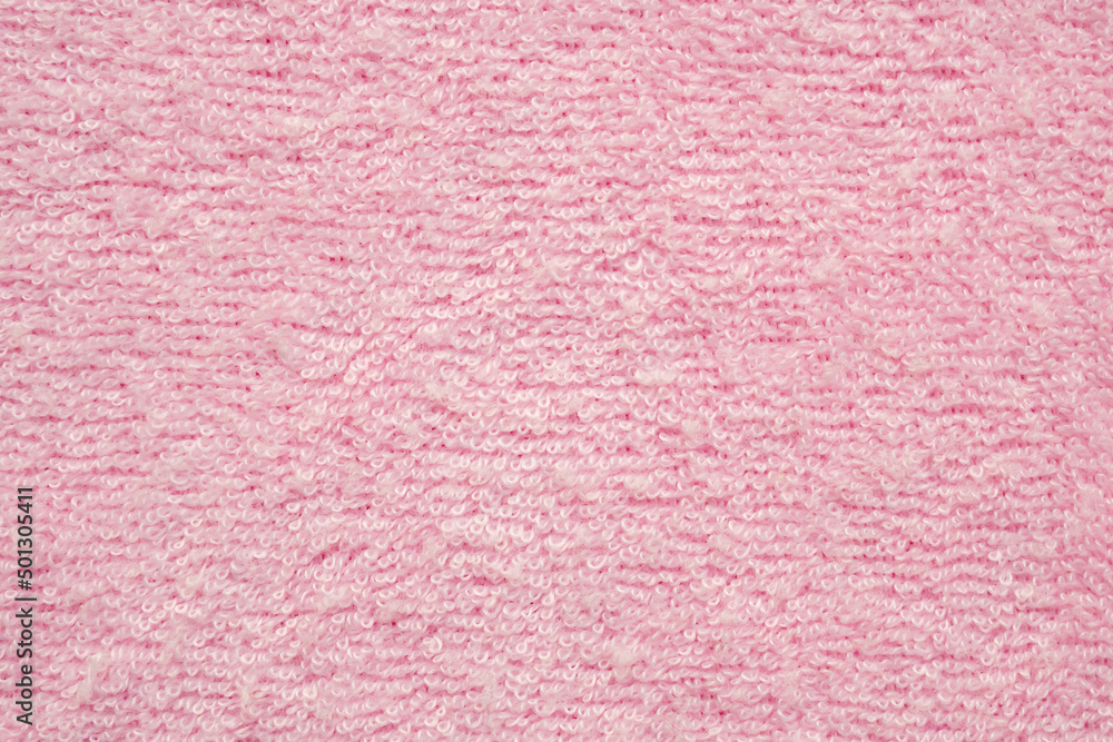 Pink fluffy towel fabric soft texture background Pink fluffy towel fabric soft texture background