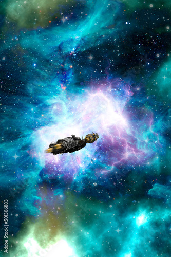 Fotografie, Obraz spaceship in extrasolar space exploration