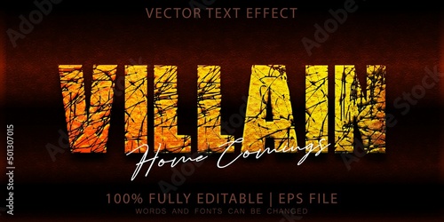 Villain Heroes Movie Premium Text Effect