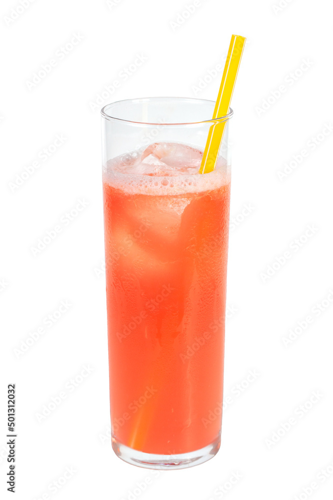 tropical cocktail isolated on white background tropical cocktail isolated on white background