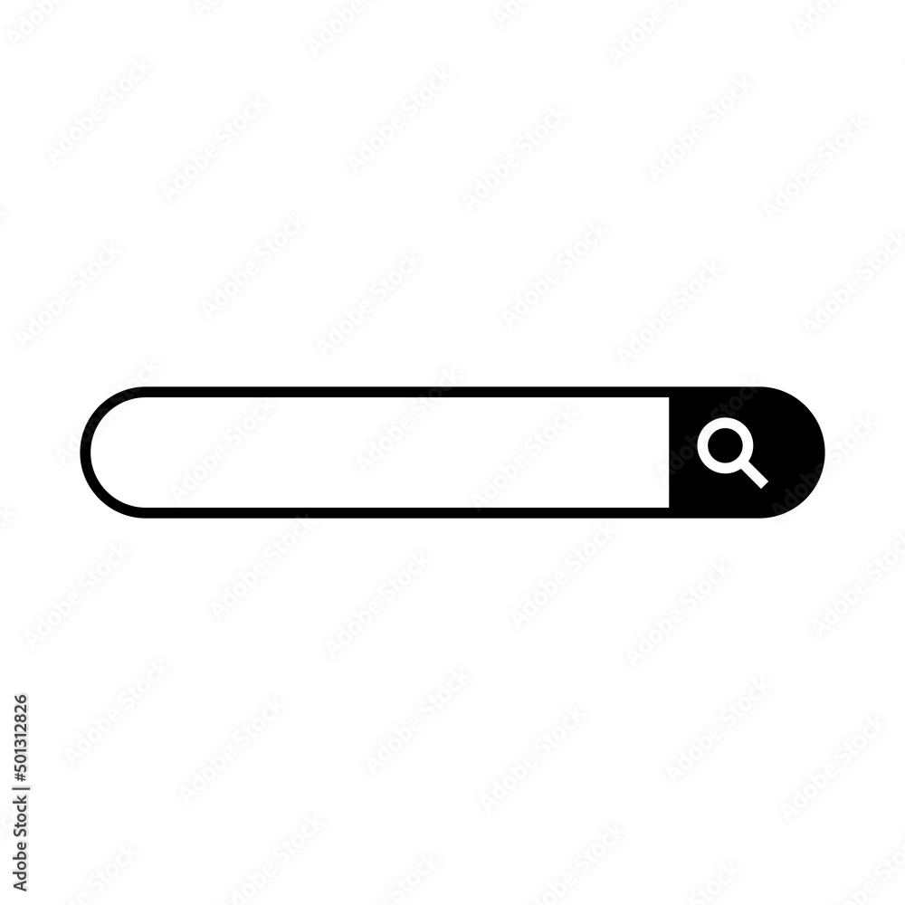 Search bar black simple icon Search bar black simple icon