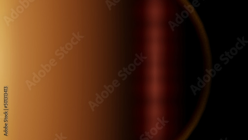 オレンジ色の光のレンズフレアのグラフィック素材（レンズフレア、光、ライトリーク）