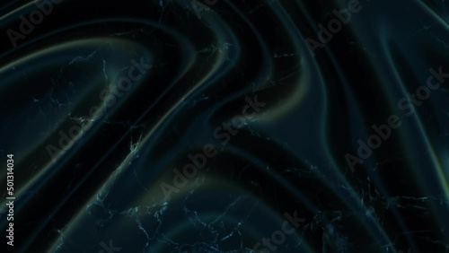 Fluid art Waving liquid shiny marble surface background loop