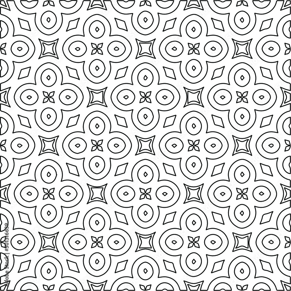 Vector monochrome pattern, Abstract texture for fabric print, card, table cloth, furniture, banner, cover, invitation, decoration, wrapping.Repeating geometric tiles with stripe elements.Black and
w
Vector monochrome pattern, Abstract texture for fabric print, card, table cloth, furniture, banner, cover, invitation, decoration, wrapping.Repeating geometric tiles with stripe elements.Black and
w
