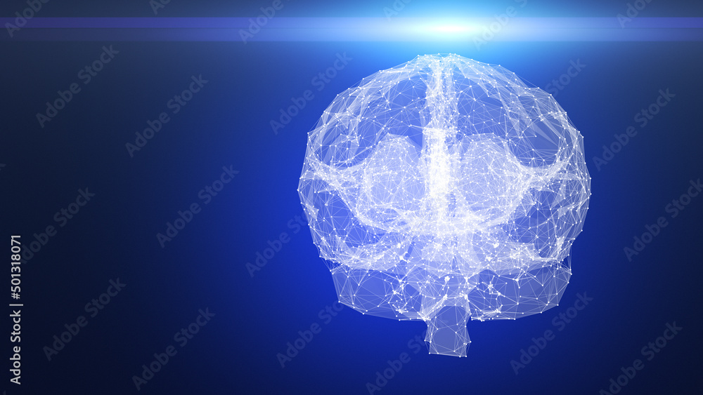 Human brain scan technology concept Human brain scan technology concept