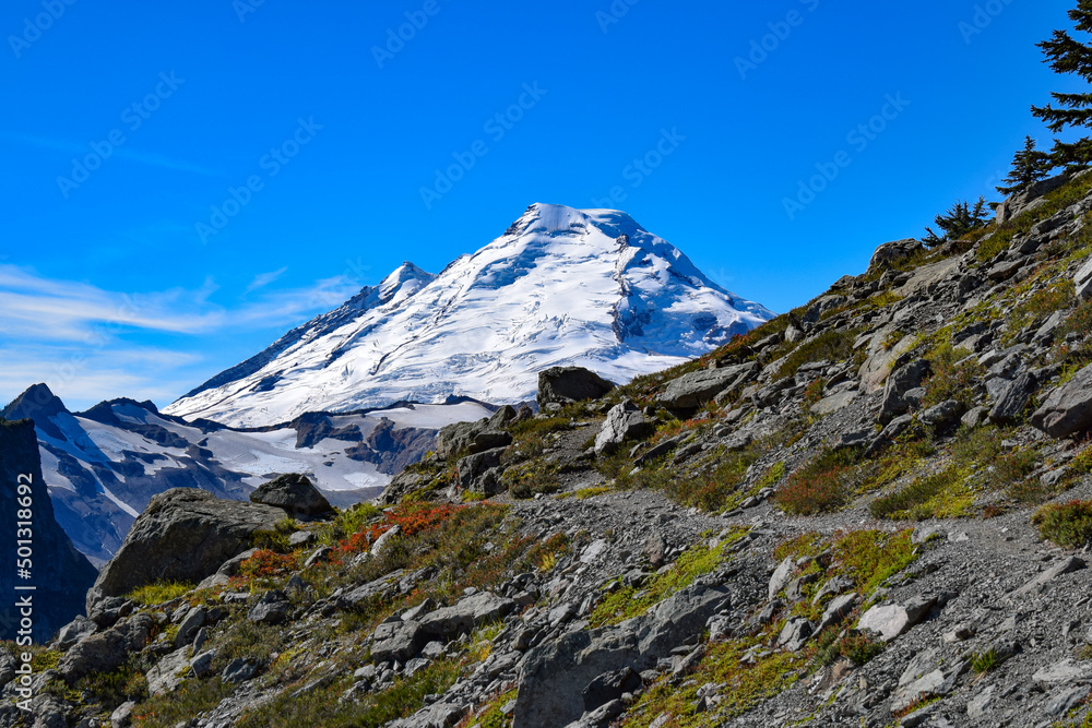 Mount Baker in the Cascade Range, Washington, United States of America Mount Baker in the Cascade Range, Washington, United States of America