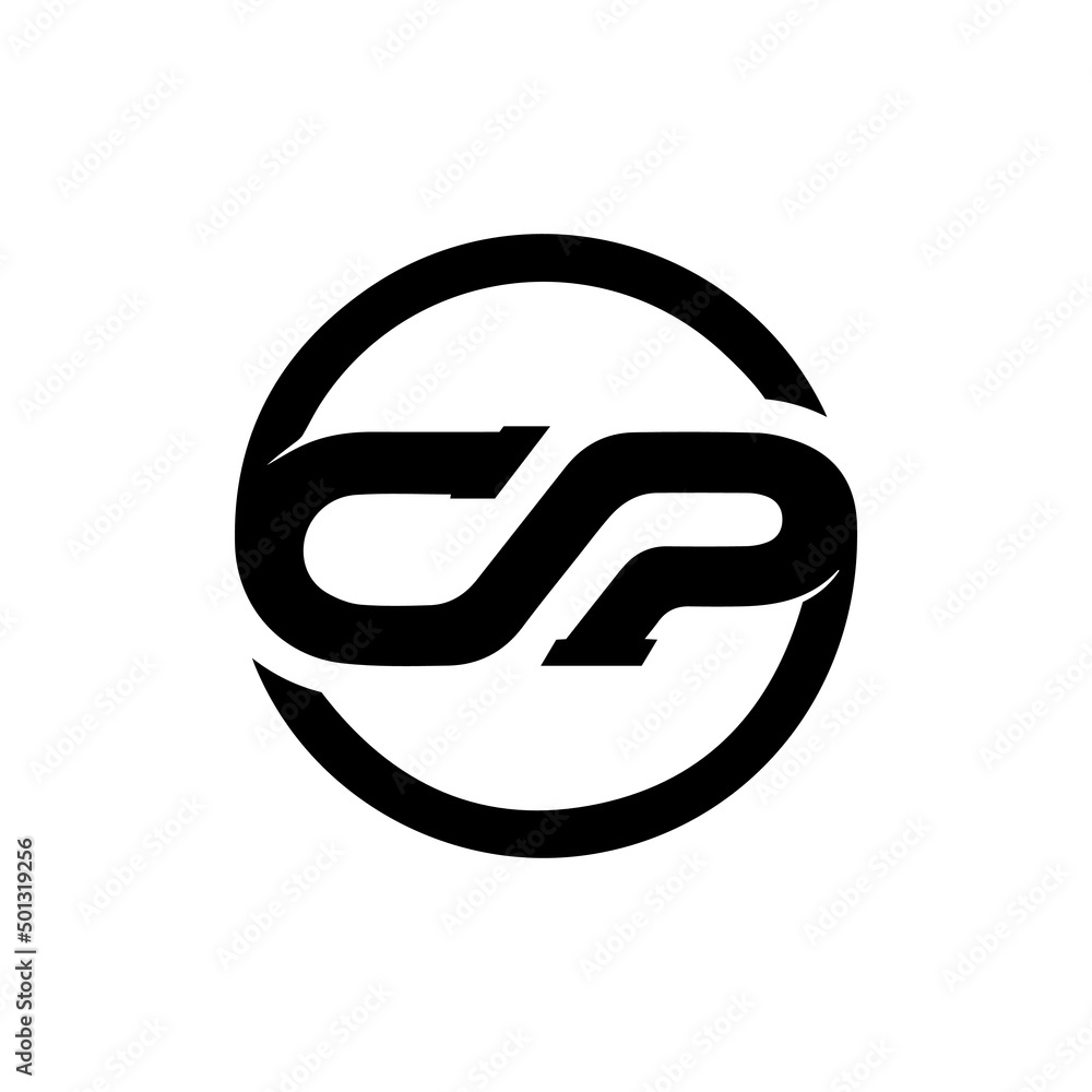 CP or PC Letter Initial Logo Design in circle, Vector Template CP or PC Letter Initial Logo Design in circle, Vector Template
