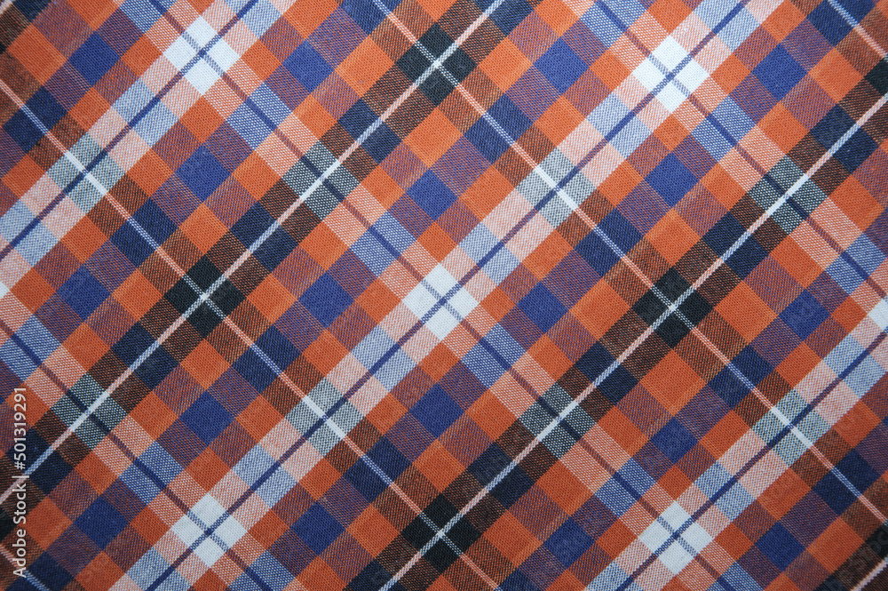 Red and blue cloth texture, diagonal composition Red and blue cloth texture, diagonal composition
