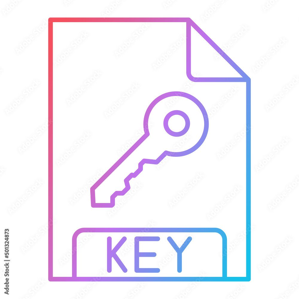 KEY File Format Icon Design