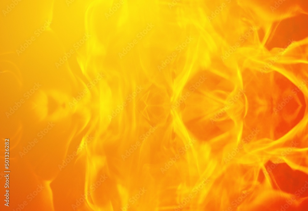 hot fire of abstract background