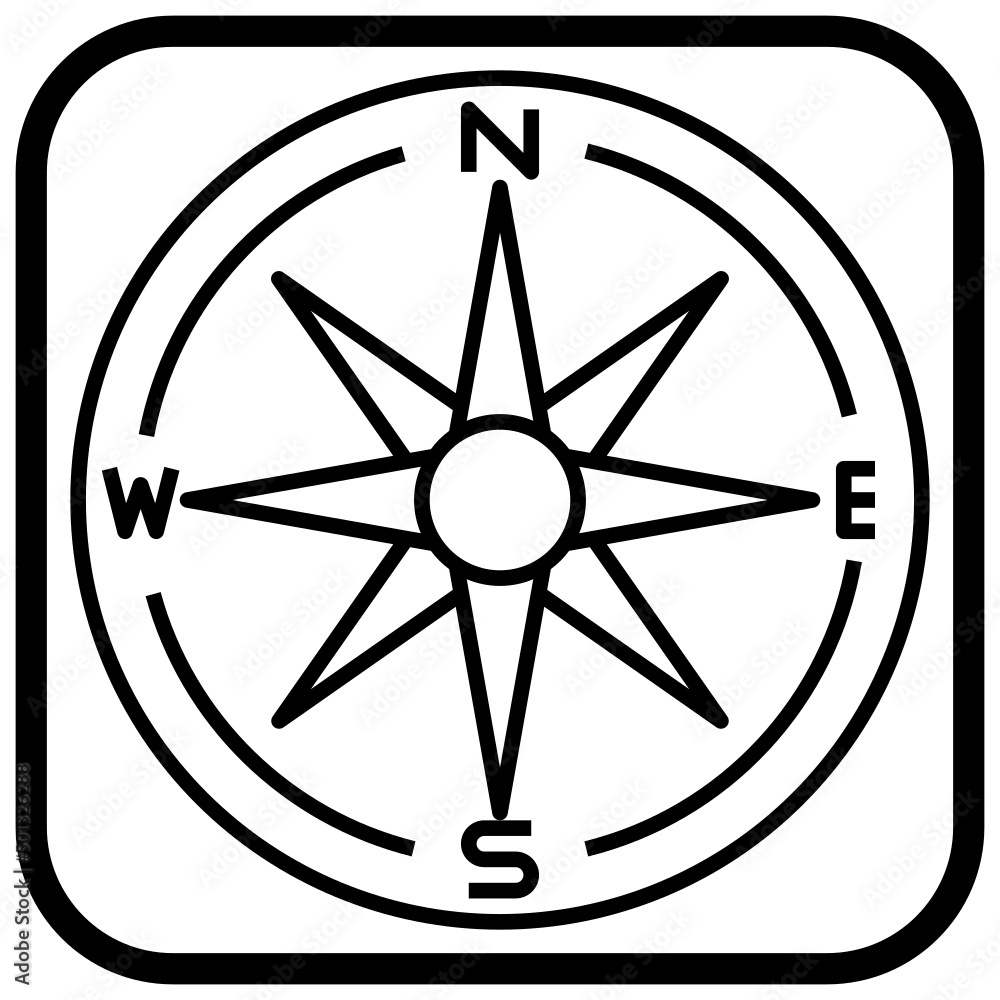 Compass line icon,linear,outline,graphic,illustration Compass line icon,linear,outline,graphic,illustration