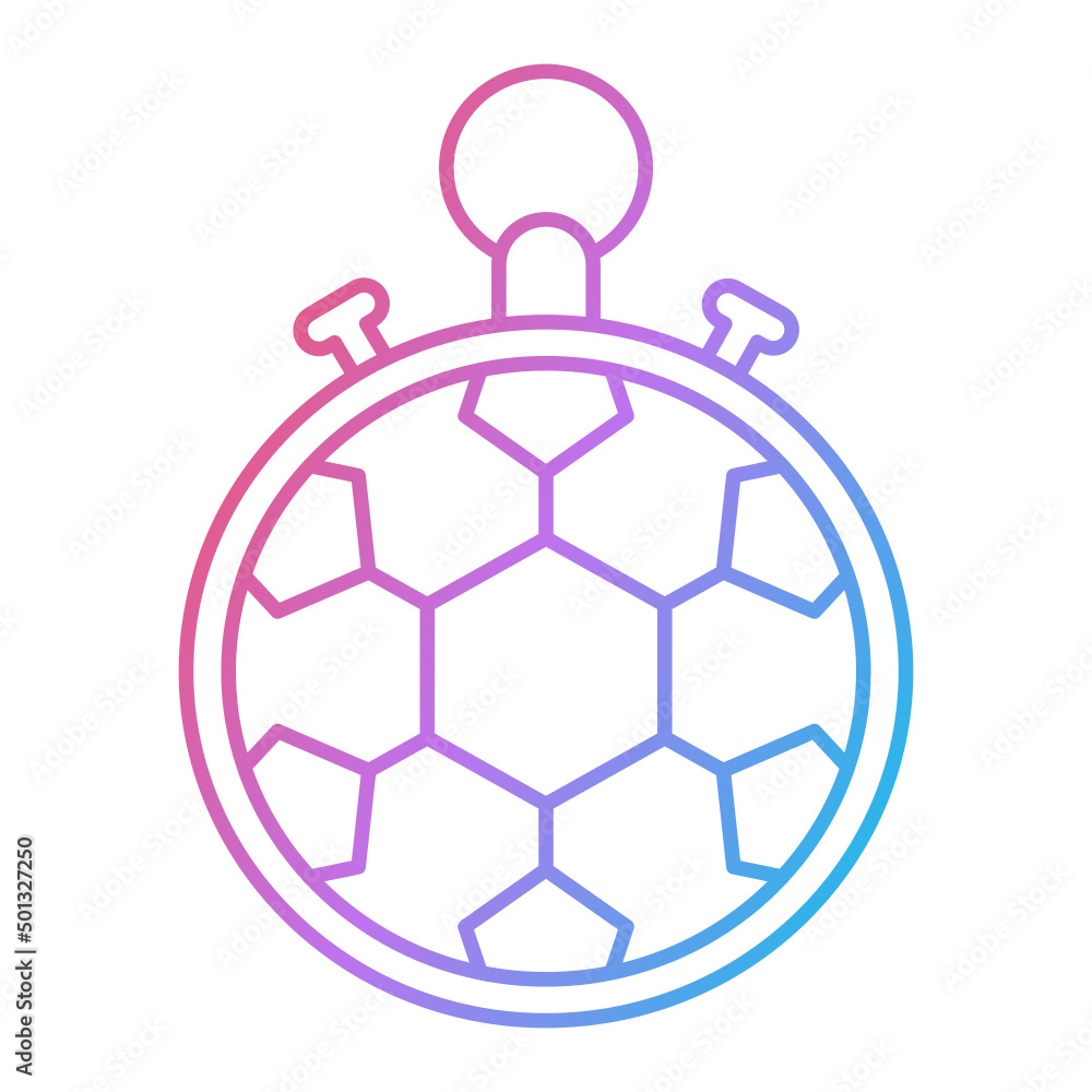 Obraz premium Football Time Icon Design