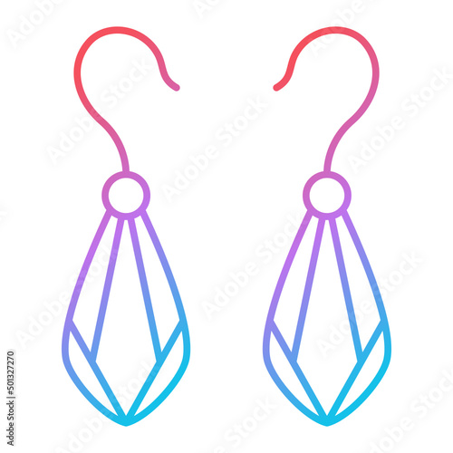 Ear Rings Icon Design