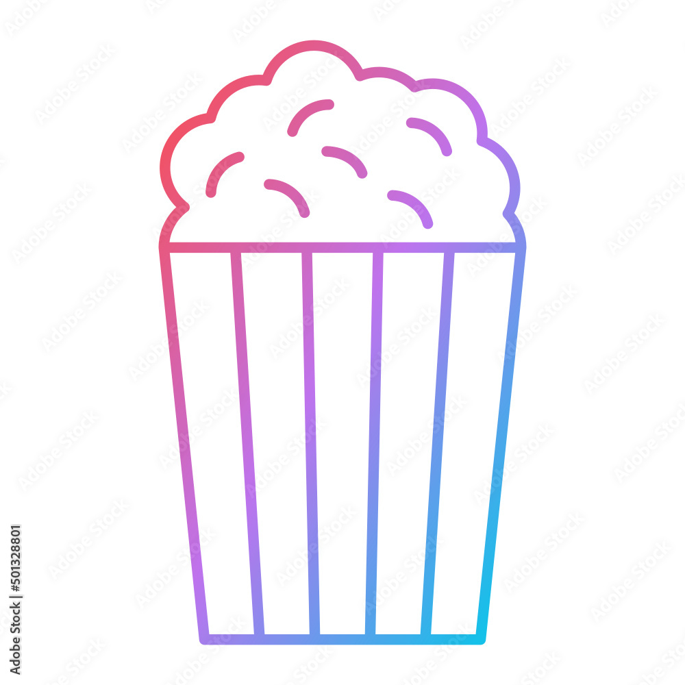 Popcorn Icon Design Popcorn Icon Design
