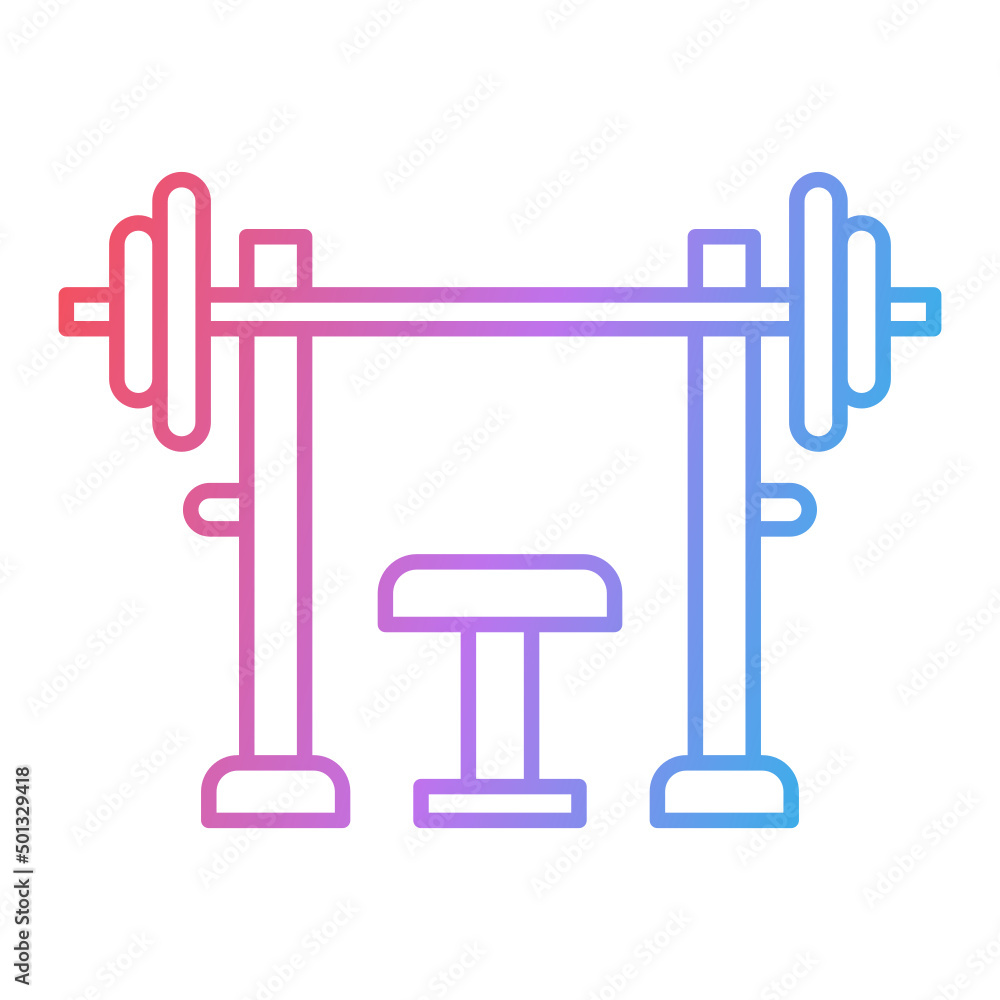 Bench Press Icon Design Bench Press Icon Design