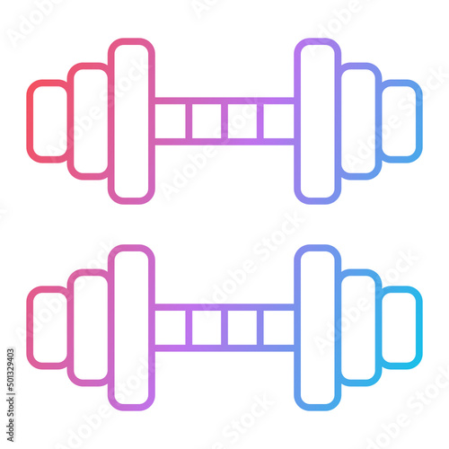 Dumb Bell Icon Design