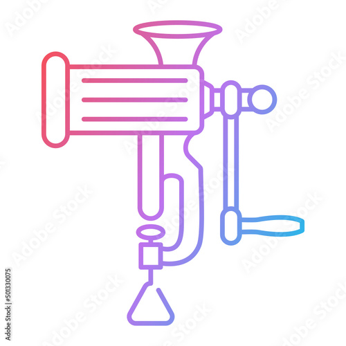 Meat Grinder Icon Design