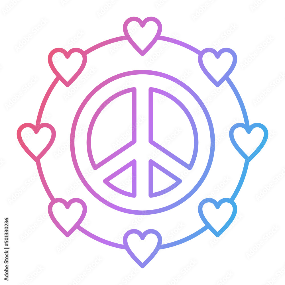 Obraz premium Pacifism Icon Design