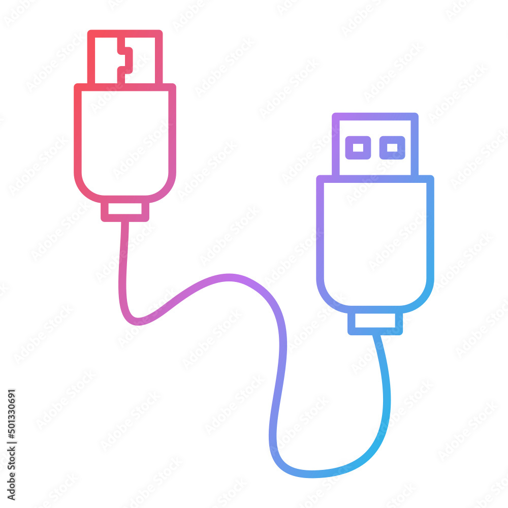 Fototapeta premium Cable Icon Design