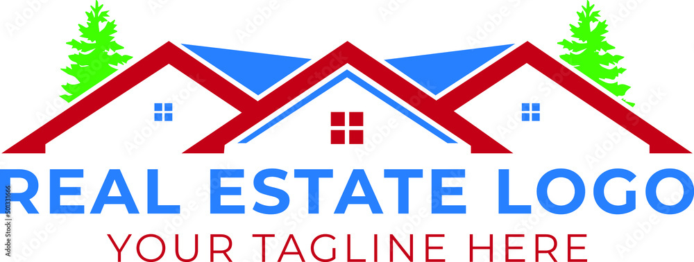 Real estate & Mortgage Logo Real estate & Mortgage Logo