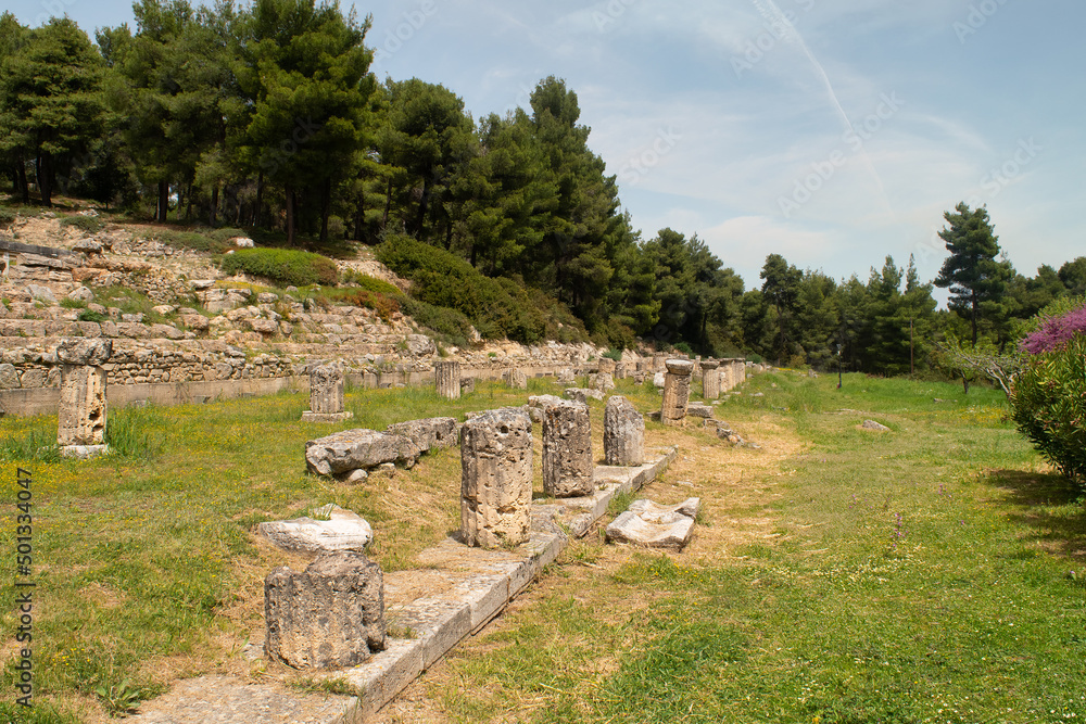 Site seeing of Amphiareion in Oropos in Greece.
